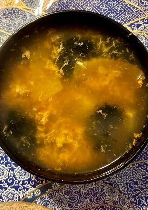 長芋と卵とキムチのスープ　-レシピのメイン写真