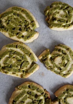不器用抹茶（他でも）うずまきクッキー-レシピのメイン写真