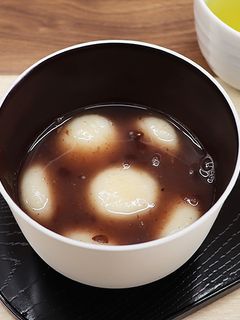 ヘルシー和スイーツ♡豆腐白玉ぜんざい-レシピのメイン写真