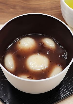 ヘルシー和スイーツ♡豆腐白玉ぜんざい-レシピのメイン写真