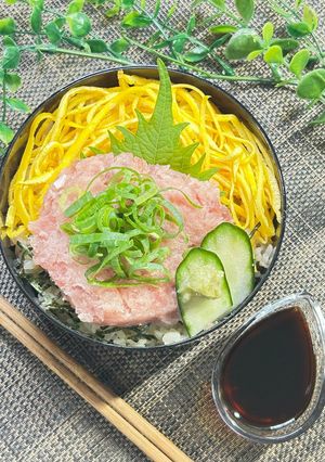 おうちで赤しゃりの極上ねぎトロ丼-レシピのメイン写真