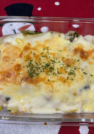 ツナとじゃがいも、ほうれん草のクリームラザニア-レシピのメイン写真