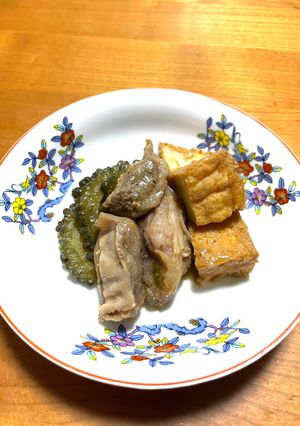 🟢ゴーヤと🐷ハラミと厚揚げのスタミナ味噌炒め-レシピのメイン写真