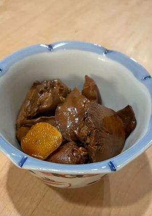 鶏レバーのソース煮⭐︎味付けはソースのみ-レシピのメイン写真