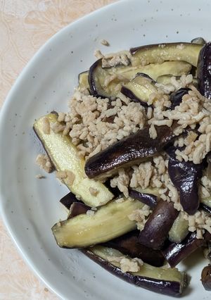 簡単★茄子と挽肉のタッケルン炒め-レシピのメイン写真