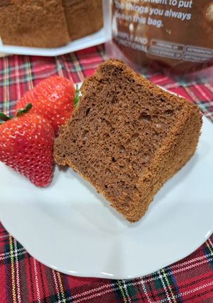 チョコ不使用★チョコ麹シフォン♡-レシピのメイン写真