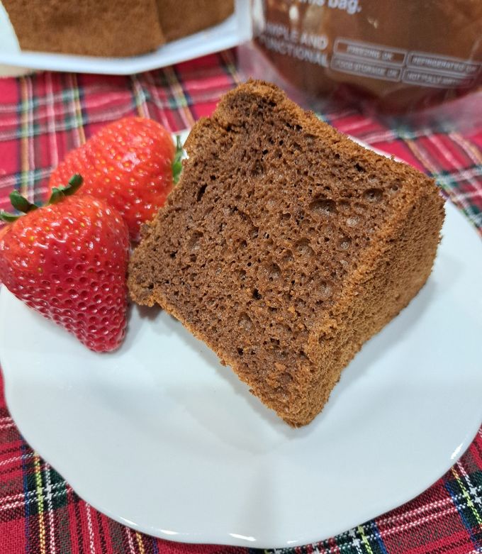 チョコ不使用★チョコ麹シフォン♡-レシピのメイン写真