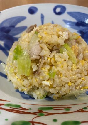 豚バラとレタスのチャーハン-レシピのメイン写真