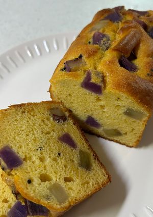 大学いも風さつまいも入りパウンドケーキ-レシピのメイン写真