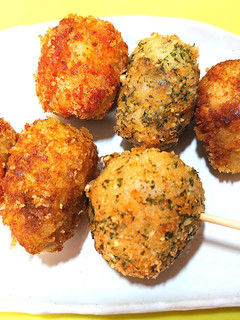 簡単!美味!♬里芋三味フライ串♬-レシピのメイン写真