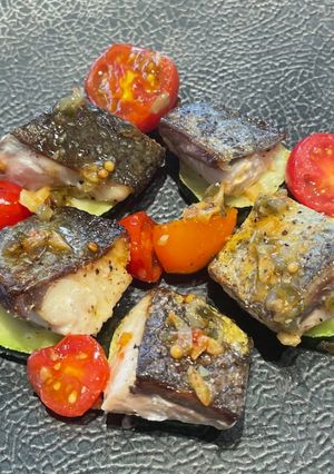 野菜と鮮魚のガーリックソテー-レシピのメイン写真