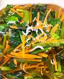 出汁まで飲めるほうれん草しらすのおひたし