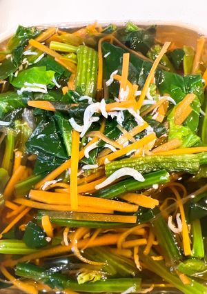 出汁まで飲めるほうれん草しらすのおひたし-レシピのメイン写真