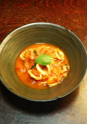 イカのトマト煮ワンパンで本格イタリアン！-レシピのメイン写真
