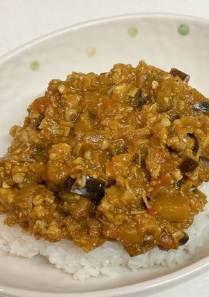 なすとえのきの和風キーマカレー-レシピのメイン写真