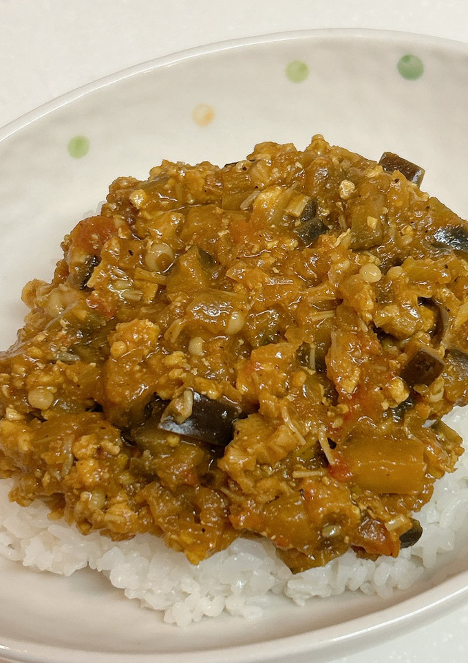 なすとえのきの和風キーマカレー-レシピのメイン写真