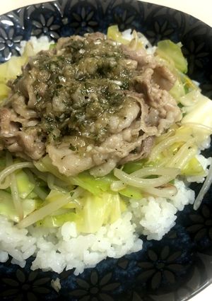 ご飯すすむねぎ塩ダレ！ねぎ塩豚丼！-レシピのメイン写真
