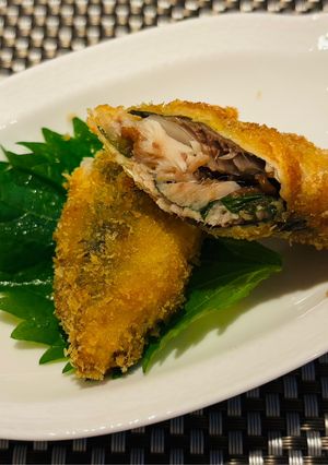 イワシの梅大葉はさみ揚げ-レシピのメイン写真
