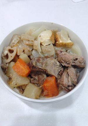 スペアリブ肉で和風煮つけ-レシピのメイン写真