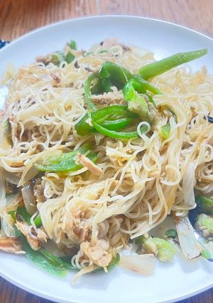 そうめんの焼きビーフン-レシピのメイン写真