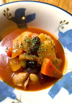 具だくさんのミネストローネ風スープ-レシピのメイン写真