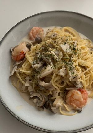 ワンパン和風クリームパスタ-レシピのメイン写真