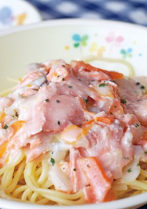 鮭のレモンスパゲッティ-レシピのメイン写真