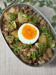 大根とひき肉のそぼろ弁当-レシピのメイン写真