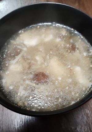 トロッとこく旨♡キノコと豆腐の中華スープ-レシピのメイン写真