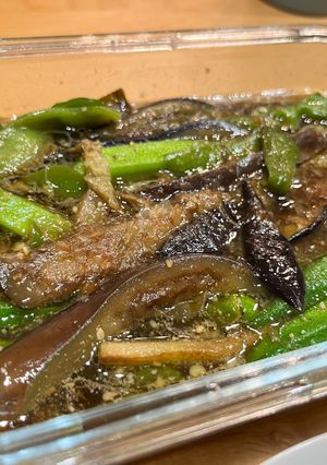レンジで3分!夏野菜の味しみ副菜!-レシピのメイン写真