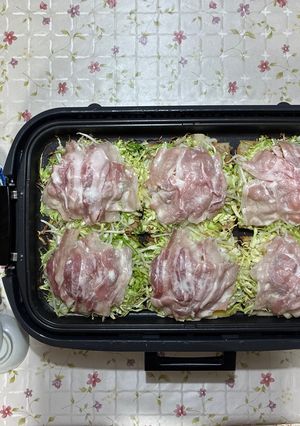 ホットプレートで一度に6枚広島お好み焼き-レシピのメイン写真