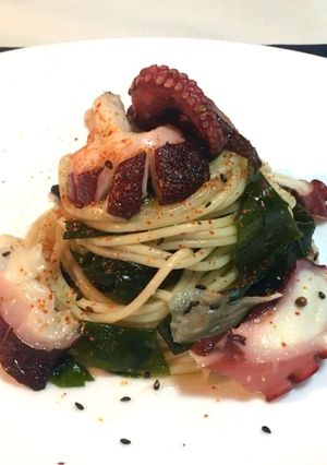 タコと若芽の夏ダイエット冷製パスタ-レシピのメイン写真