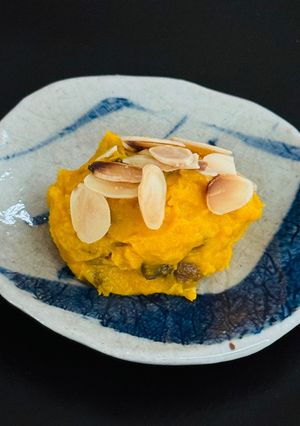 かぼちゃとレーズンのマスカルポーネサラダ-レシピのメイン写真