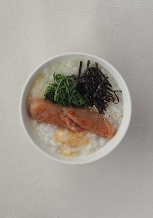 おかゆメーカーで簡単調理！明太子チーズ粥-レシピのメイン写真