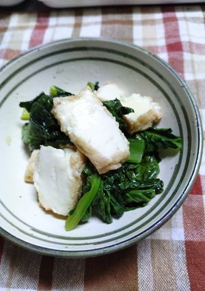 厚揚げとほうれん草のポン酢和え-レシピのメイン写真