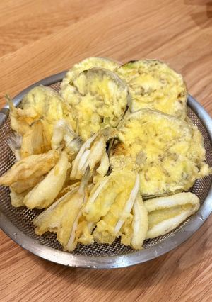 茄子とキスの天ぷら🍆🐟-レシピのメイン写真
