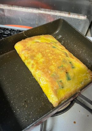 チーズinニラ玉クレープ-レシピのメイン写真
