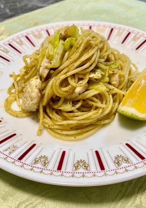キャベツとチキンのジェノベーゼパスタ✨-レシピのメイン写真