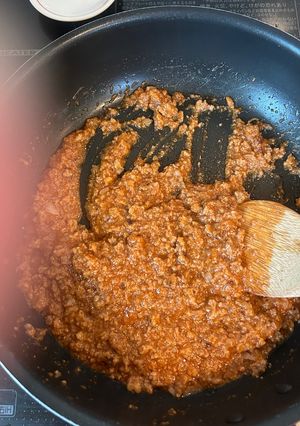 ハンバーグの残りで！簡単ミートソース-レシピのメイン写真