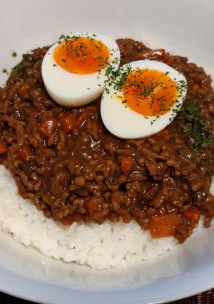 超簡単！挽き肉たっぷりドライカレー！-レシピのメイン写真