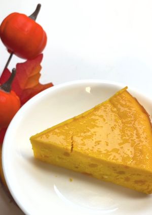 混ぜて焼くだけ♪かぼちゃのチーズケーキ-レシピのメイン写真
