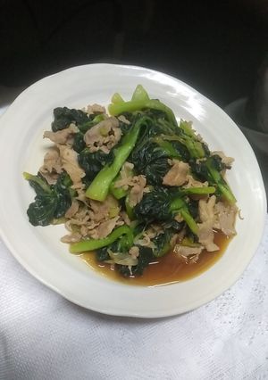豚肉とターサイの炒め物-レシピのメイン写真