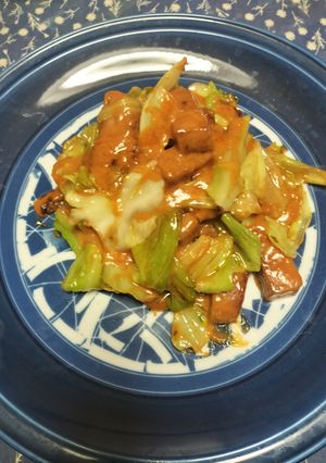 超簡単スパムとキャベツのチーズケチャップ-レシピのメイン写真