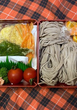 天ぷらそば弁当-レシピのメイン写真