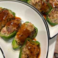 รูปของ ジューシー肉詰めピーマン 簡単