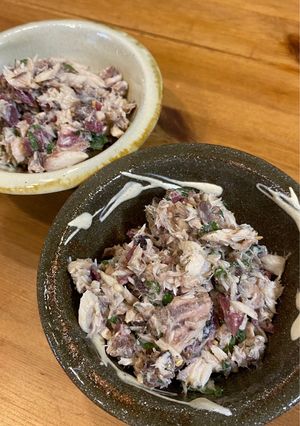 鯖の水煮缶の梅しそ和え-レシピのメイン写真