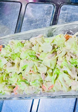 簡単副菜！キャベツのごまツナマヨ和え-レシピのメイン写真