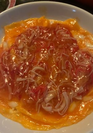 中華料理屋再現！カニのチリソースあんかけ卵-レシピのメイン写真