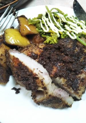豚肉と林檎の低温調理 醤油滓ソース-レシピのメイン写真