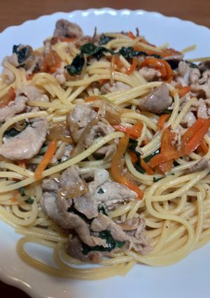 豚肉、大葉のパスタ-レシピのメイン写真